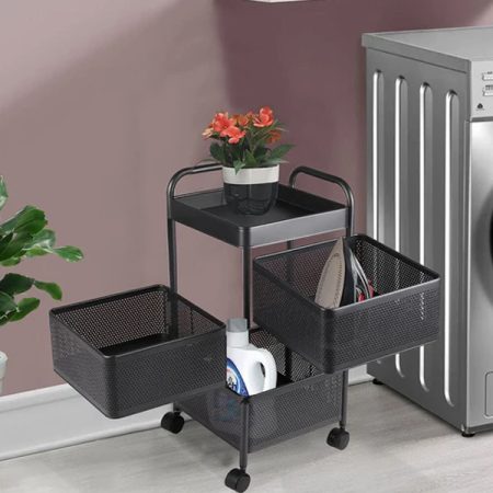 Vegetable Square Storage Trolly 3 Step