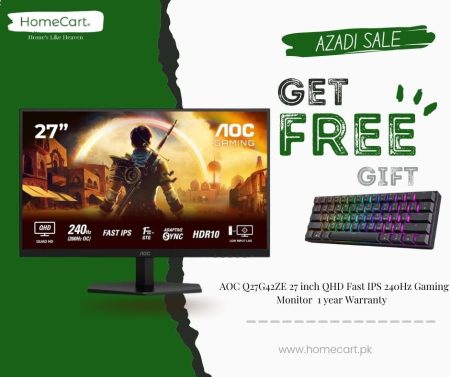 AOC Q27G42ZE 27 inch QHD Fast IPS 240Hz Gaming Monitor