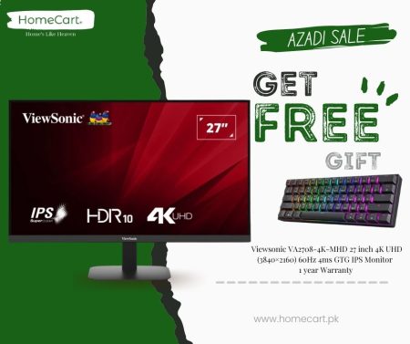 Viewsonic VA2708-4K-MHD 27 inch 4K UHD (3840×2160) 60Hz 4ms GTG IPS Monitor