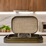 Rattan Bamboo Set Of 3 Handcrafted
